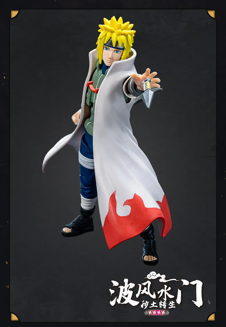 Blokees Naruto Action Figures Naruto Uzumaki Kurama Sasuke Uchiha Minato Namikaze Assembly Model Champion Class Anime Toys Gift