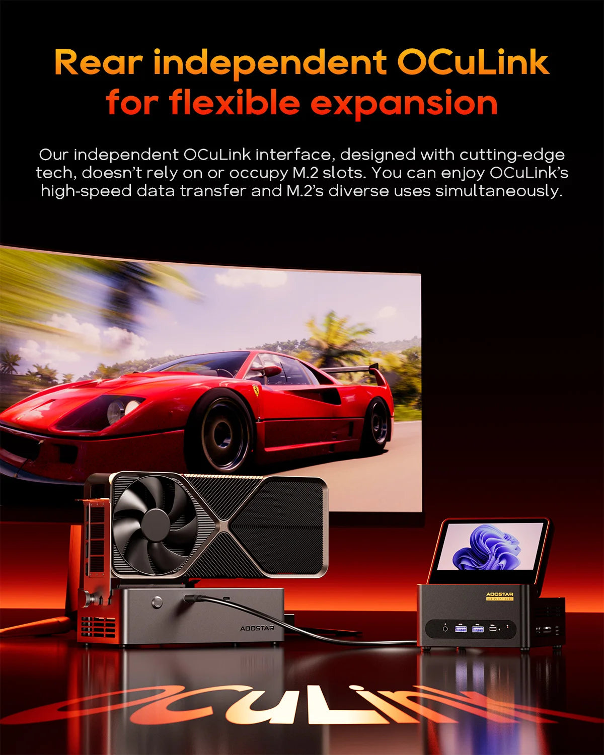 Mini Pc Aoostar  G-FLIP AMD Ryzen AI9-HX370 Desktop 5 inch" Flip Screen USB4 OCuLink Wi-Fi7 Desktop Computer Mini Pc for Windows