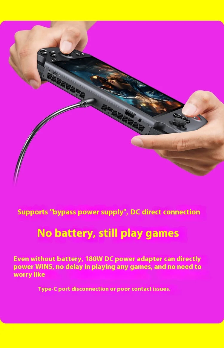 New GPD Win5 7" 120Hz 1080P LTPS Screen Handheld Gaming Console AMD395 M.2 2280 SSD Windows11 RGB Ergonomic Handheld Game Player