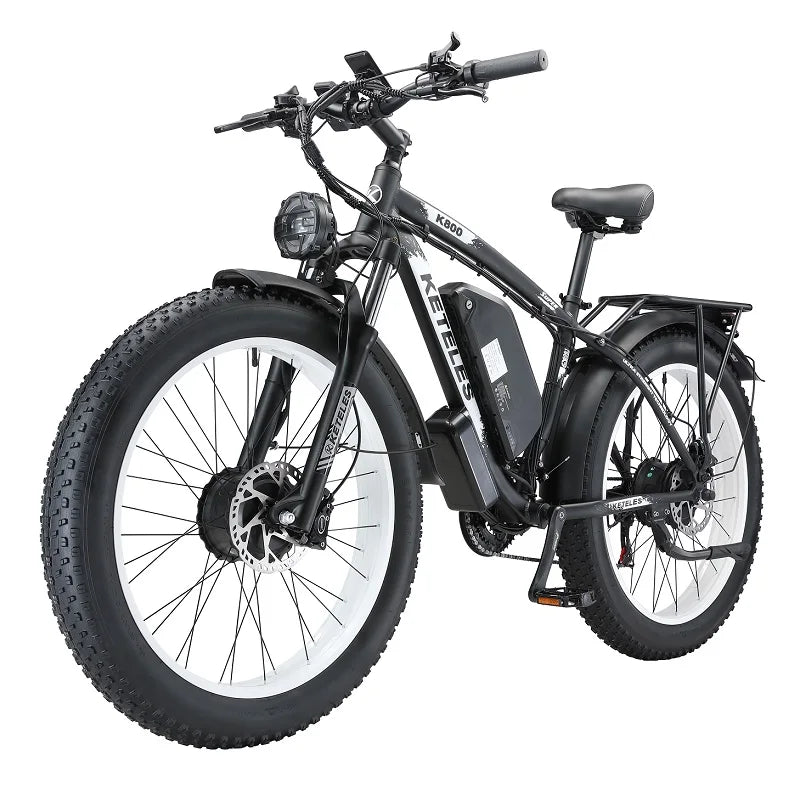 Drop Shipping US Warehouse for K800 26" Dual Brushless Motor 2000W 23AH Battery Mountain Bike Fat Tire Electric Bicycle