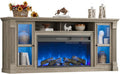 Farmhouse Style Highboy Entertainment Center TV Stand for up to 80'' TVs 70'' Modern with 36'' Electric Fireplace And，Customized