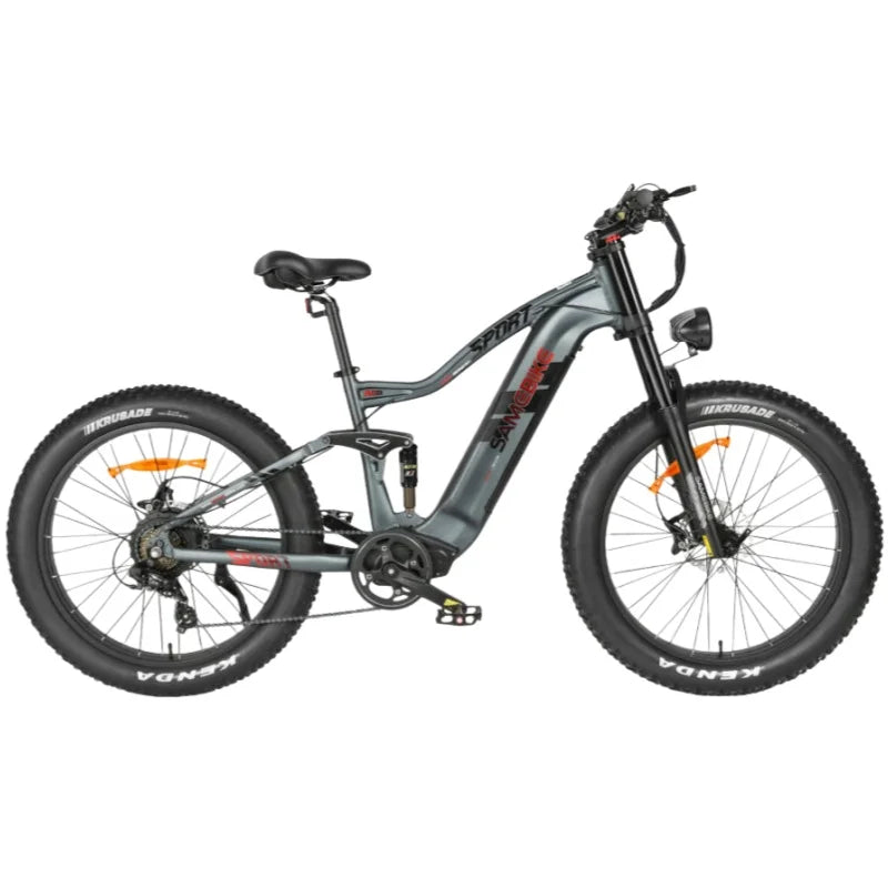 SAMEBIKE RS-A08 Electric Mountain Bike 1000W Motor 48V 17Ah Battery 26 Inch Tire Electric Bicycle 45km/h Shock Absorption e-Bike