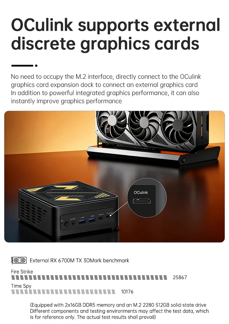 TOPC Mini PC Gamer Oculink AMD Ryzen AI 9 HX 370 365 7 PRO 360 USB4 2x2.5G 2xPCIe Desktop Gaming Computer NUC Windows11 WiFi6