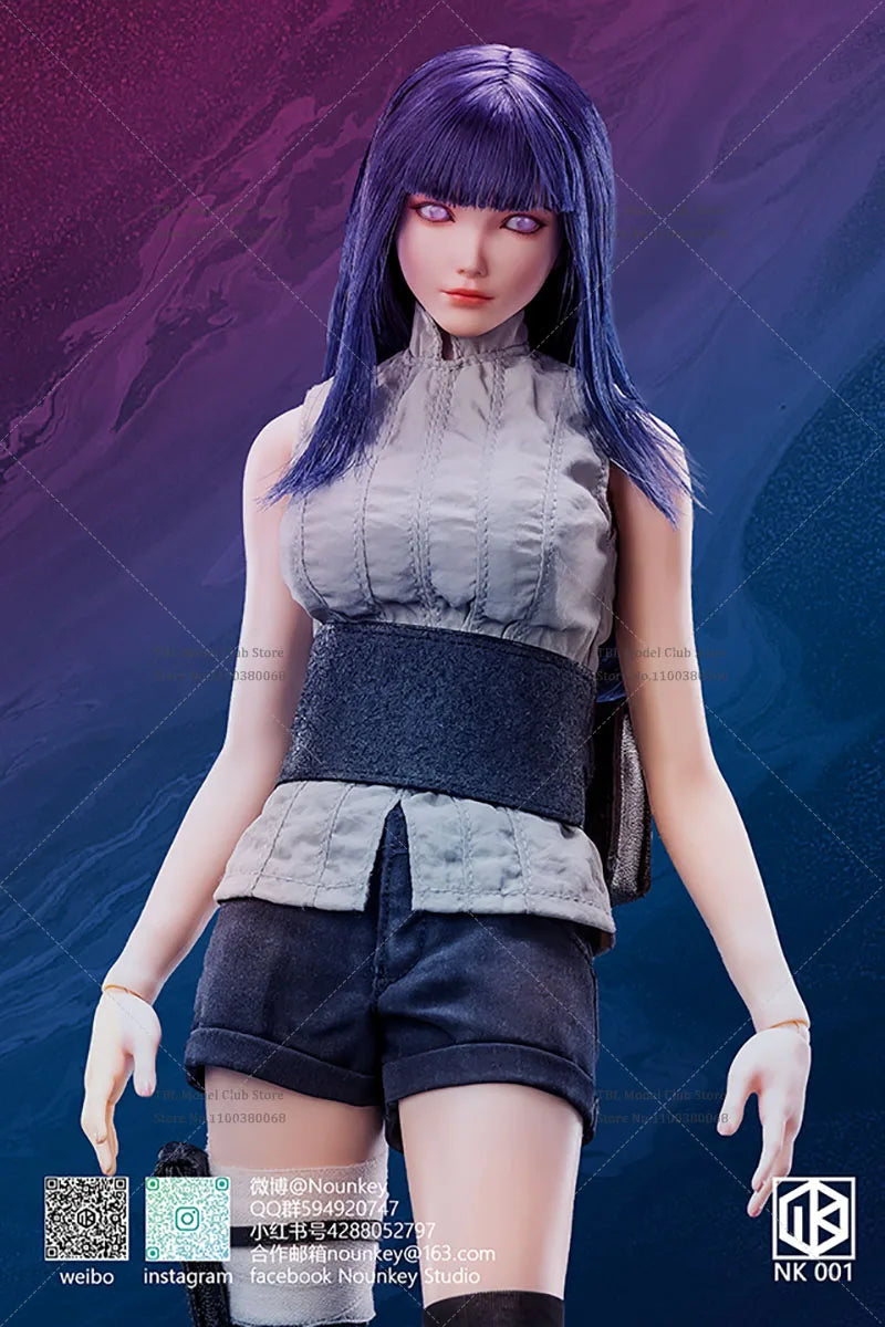 In Stock Nounkey Studio NK001 1/6 Scale Cosplay NARUTO Female Ninja Hyūga Hinata 12Inch Soldiers Action Figure Collection