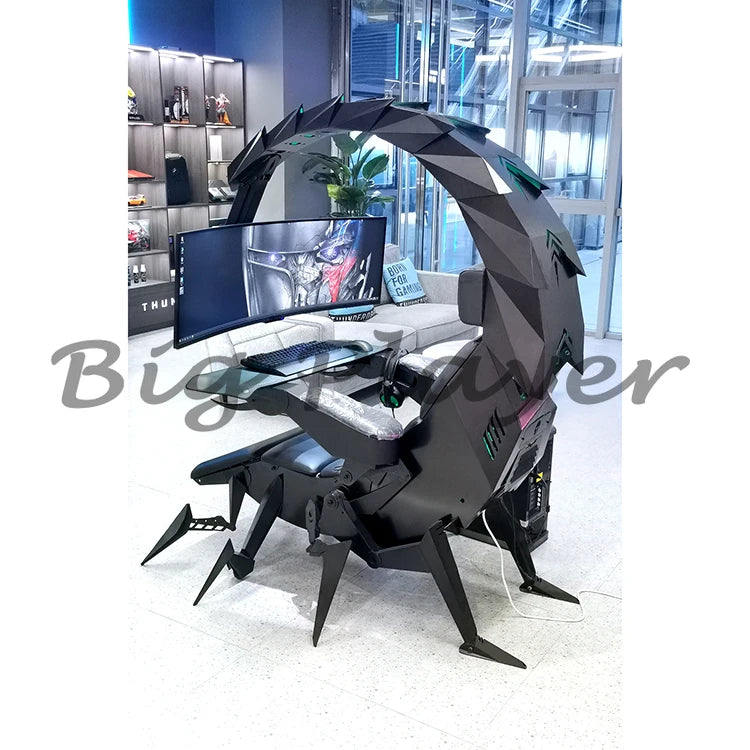 Hot Luxury Home Office Furniture Zero Gravity Wholesale Computer Cluvens Gaming Chair Scorpion Chair for 3 or 5 Monitors