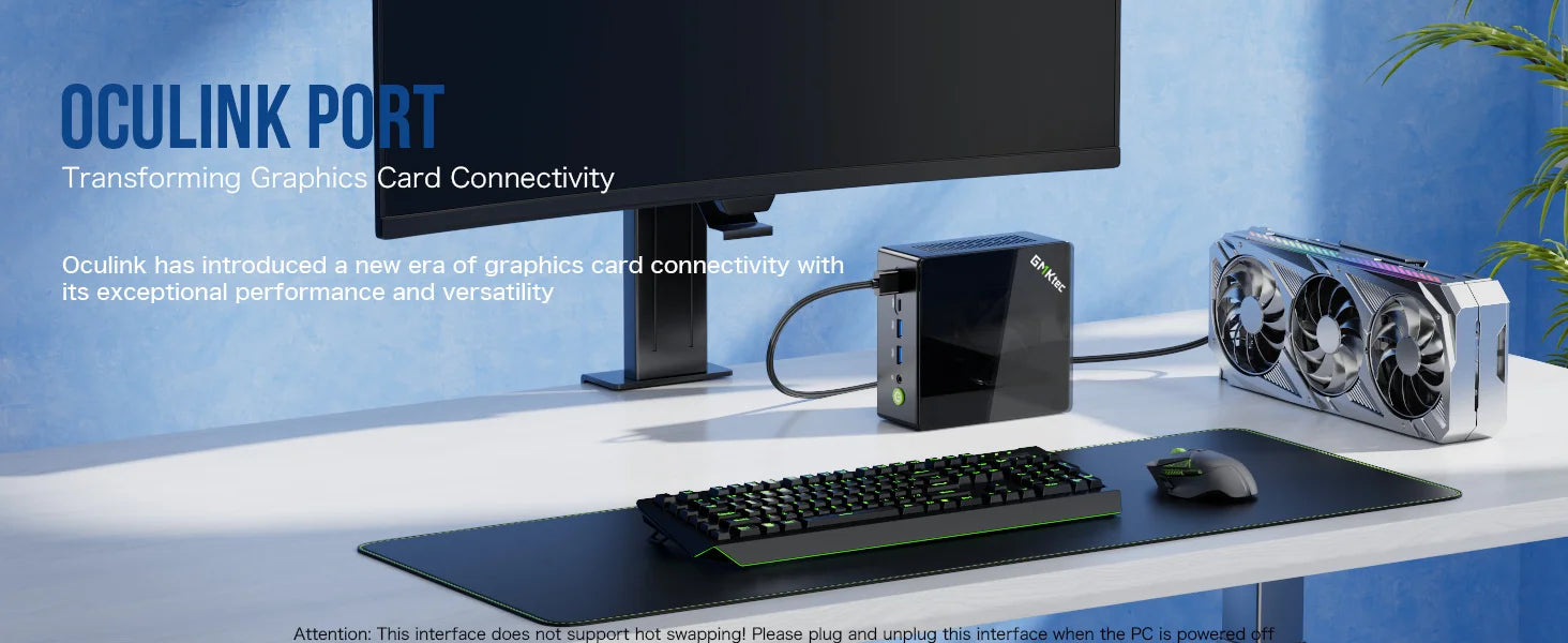 GMKtec Oculink Gaming PC K11 K8 Plus M7 AMD Ryzen 9 8945HS 8845HS 6850H 2*USB4 2*DDR5 2*2.5G LAN Windows 11 Mini desktops WiFi6