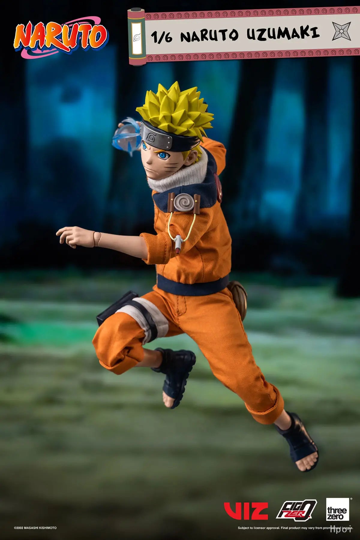 Threezero Genuine FigZero Series Naruto Uzumaki Kakashi Hatake Uchiha Sasuke Japanese Anime 1/6 Scale Action Figures Model Toys