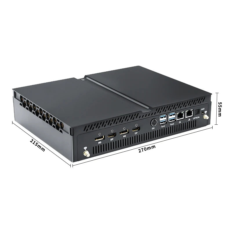 Topton 14th Gen Intel i9 14900F NVIDIA RTX 4070 12G Gaming Mini PC NVMe 2xDDR5 Windows 11 Mini Gamer Computer Desktop PC WiFi6