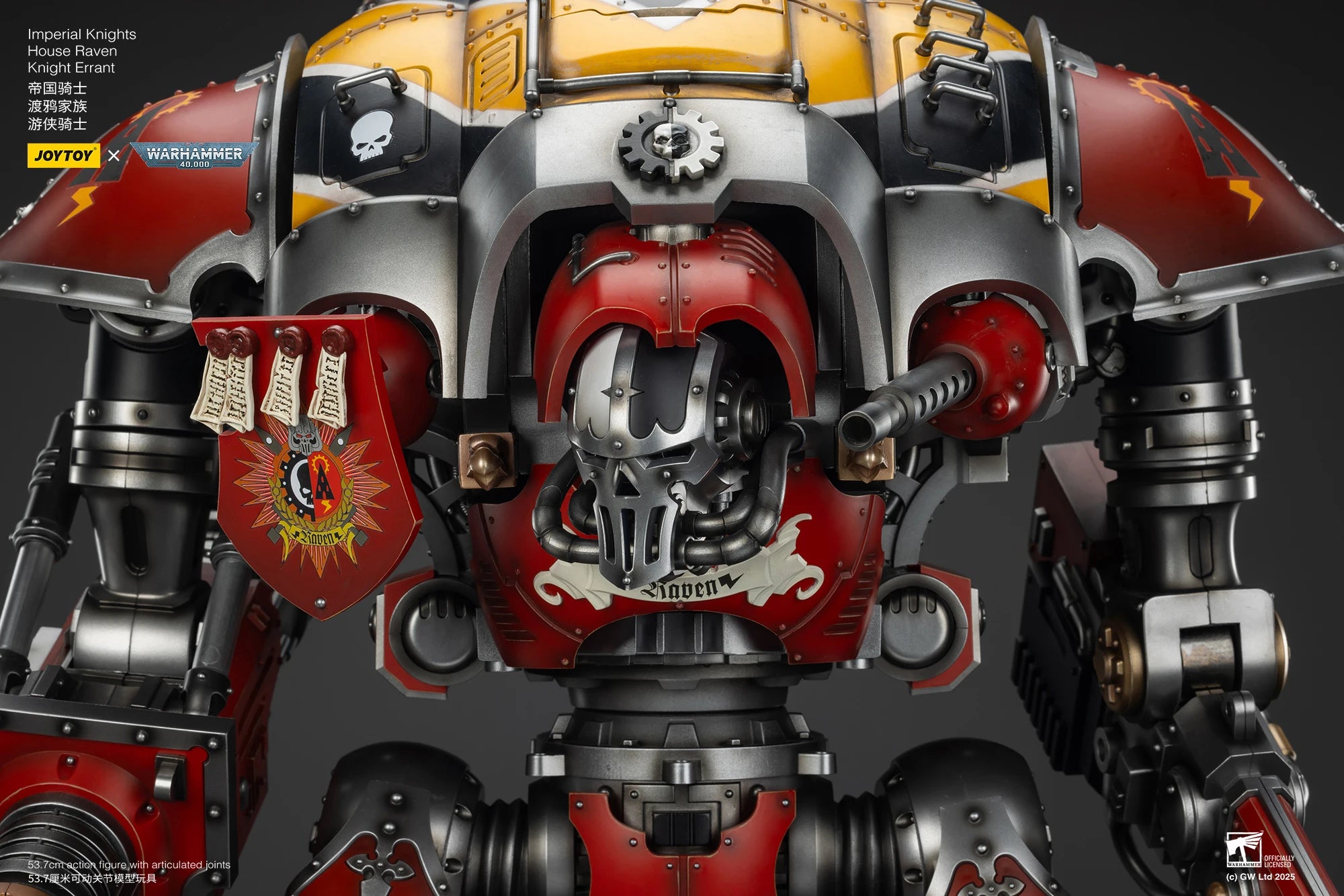 JOYTOY Warhammer 40K 1/18 Imperial Knights House Raven Knight Errant House Terryn Paladin Anime Figures Toys Mech Model