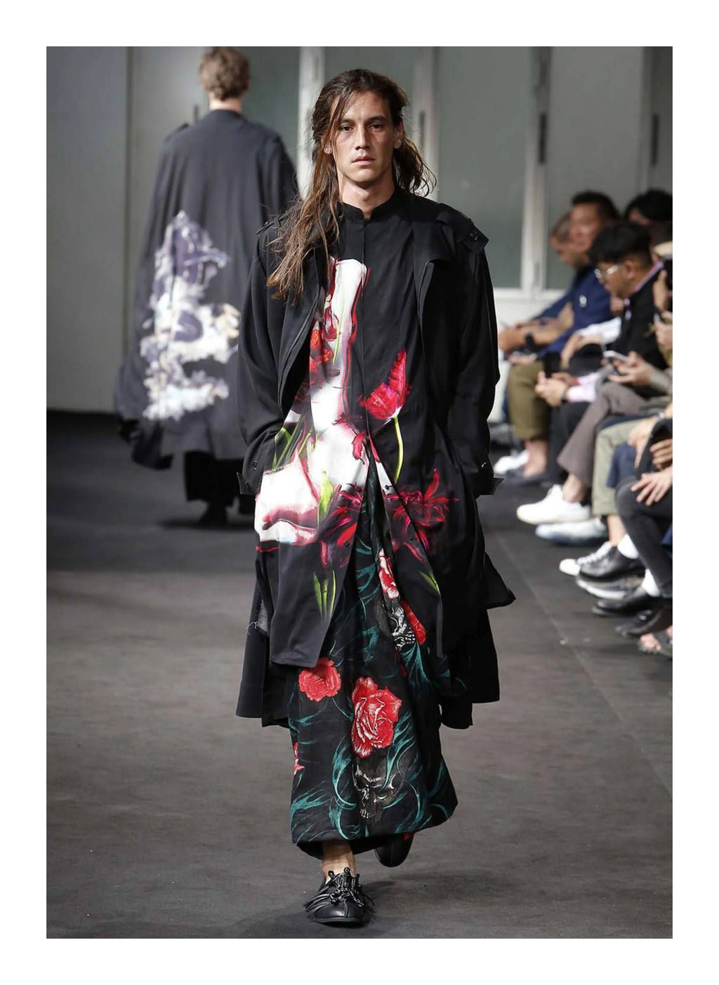 TOP-YAMAMOTO Japanese original design dark niche skull print casual pants