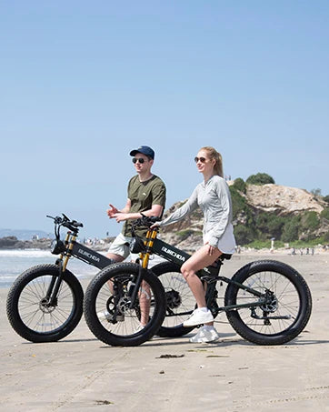 Electric Bike for Adults 1500W Peak 30 MPH E-Bike 65 Mile, 48V 20Ah Removable Battery, 26" Fat Tire Electric Dirt Bike, Full Sus