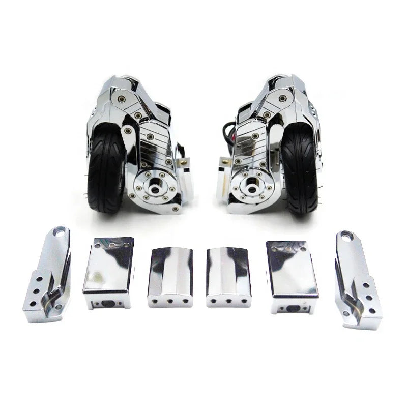 Chrome Landing Gear Powerful Anti-Fall Wheels for Latest Heavy Motorcycle Parking Safety Assist