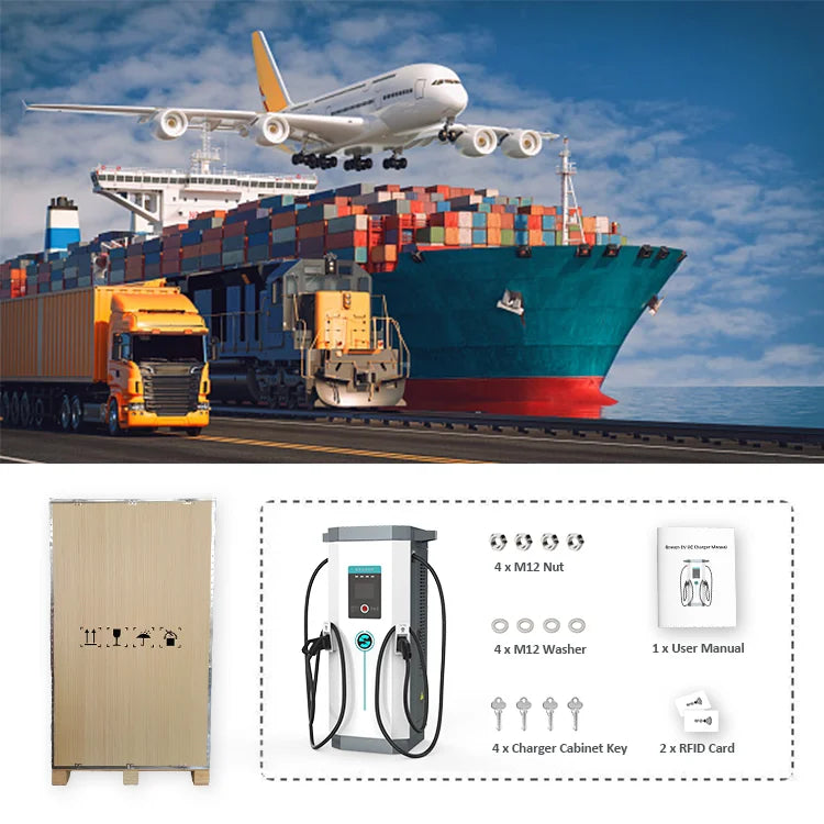 60kw 90kw 120kw 150kw 180kw 240kw Commercial CCS2 Dc Ev Charger Station Fast Charging Pile for Electric Cars