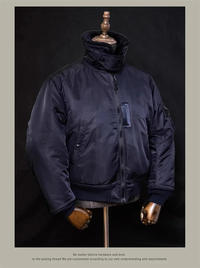 Flight Red Tornado B-15C Jacket Heavy Duty Wool Insulated Coat Winter Men Windbreaker With Fur Collar 2026ss design