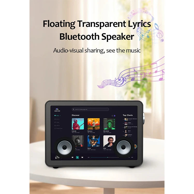 Professional Karaoke Experience Mini USB Speaker Indoor Subwoofer With 19.5 Transparent LCD Display LED & LCD TVs Genre Speaker