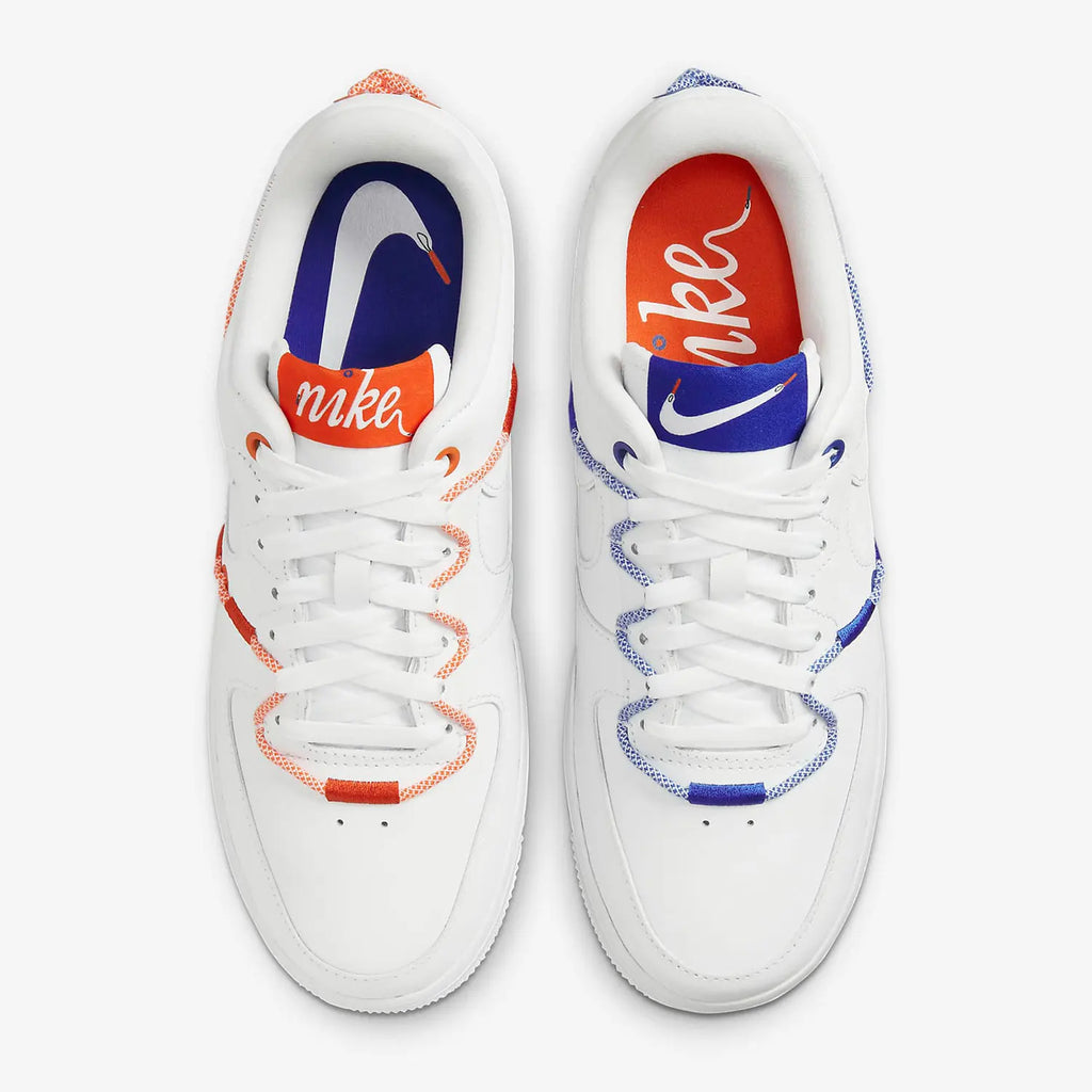 Nike Authentic Air Force 1 07 LX AF1 Women's Contrast Sneakers DH4408-100
