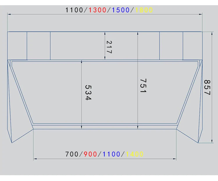 Computer chassis integrated table fully transparent water-cooled large chassis special-shaped computer table e-sports table