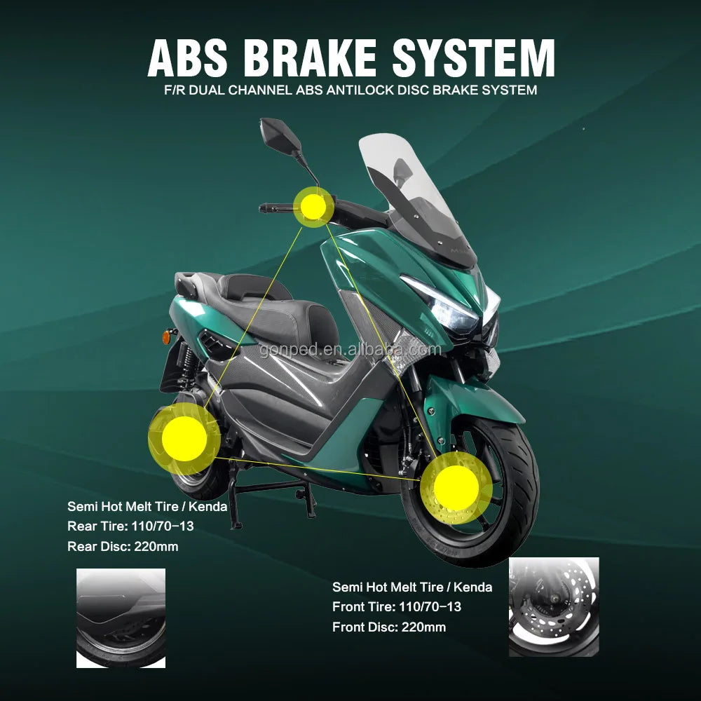 High Power China 72V 115Ah Battery City Sport Bikes Long Range Electric Motorcycle