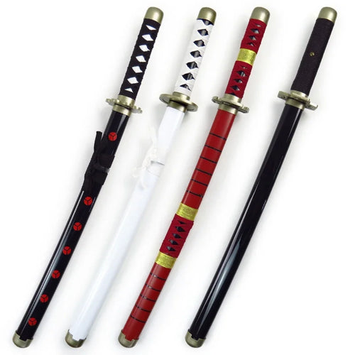 104cm Zoro Katana Sandai Kitetsu Sword Wooden Ninja Blade Anime Cosplay Prop Real Size Japanese Katana Samurai Sabre Kid Toy