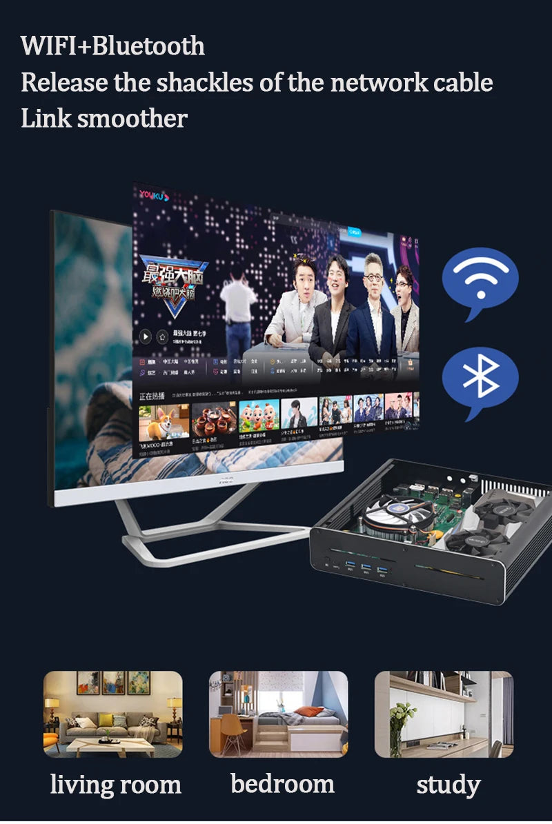 Aittact 13Th Gen Gaming Mini PC Intel Core i5-13600H/i7-13700H With GPU Nvidia RTX 4060 8G Windows 11 DDR5 RAM 1*HDMI+3*DP