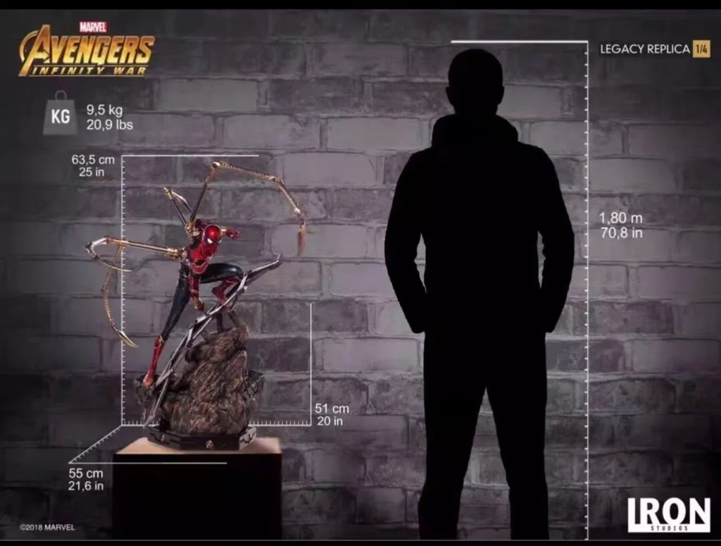 New Product In Stock Spider Man Figurine Avengers: Endgame Peripheral Steel Battle Suit Model Ornament Birthday Gift