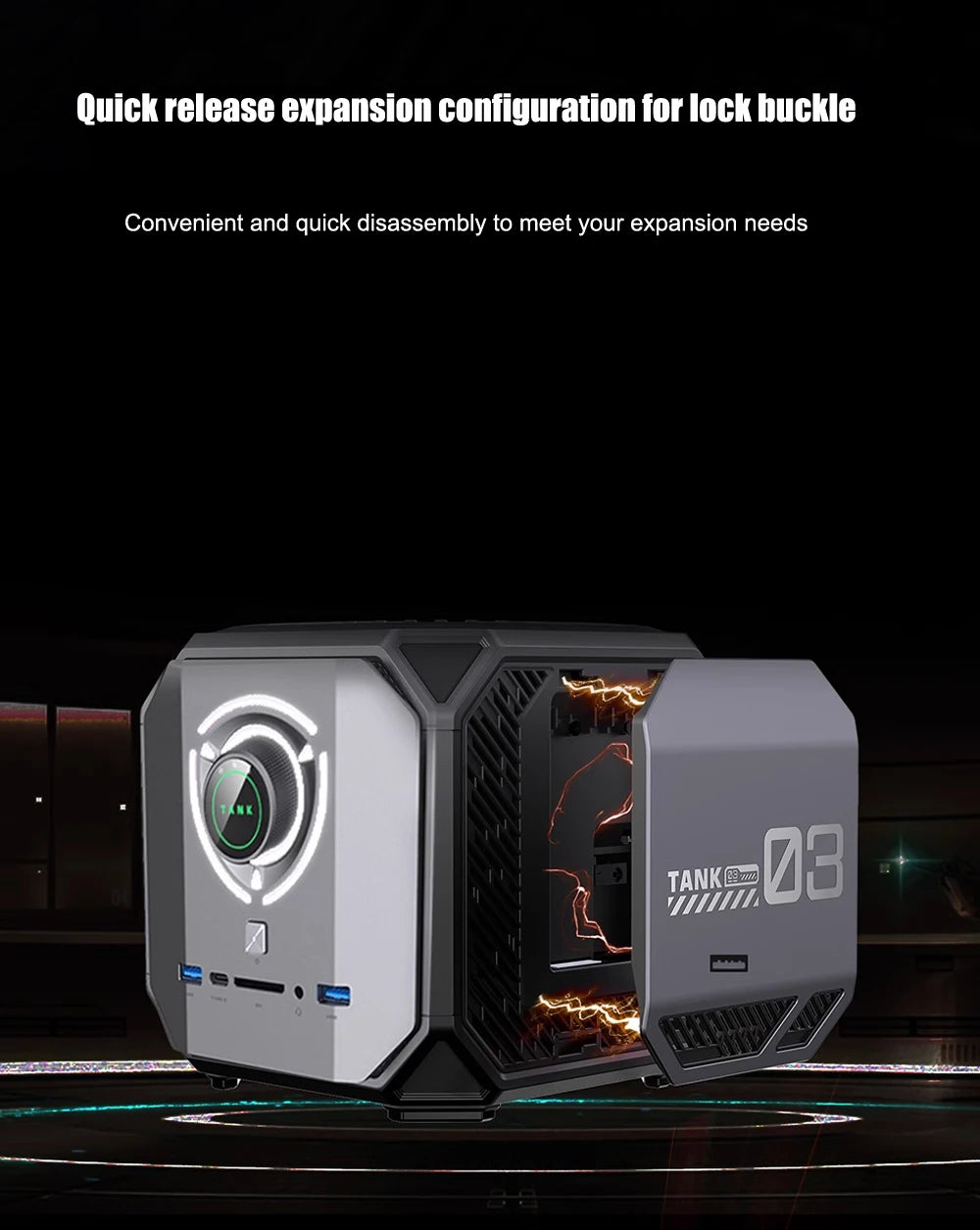 TANK Gaming Mini PC Nvidia RTX3070 16G lntel Core I7 12700H Office Dedicated Desktop Computer PCIE 4.0 Wifi 6 BT5.0 RTX3060 12G