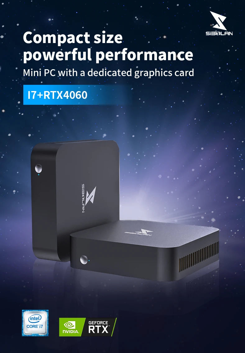 Gaming PC  I7 I9 13th RTX 4050 4060 16 32 64gb DDR5 4K Triple Display Mini Pc All in One  BT5.2G WiFi 6 Mini Pc