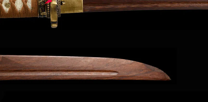 Wooden Sword, Japanese Officer's Sword, Saber Katana, Metal Saya Couple Pattern, Collection, Samurai Sword,Can Custom