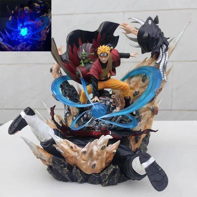 30cm Anime Peripherals Figure Uzumaki Naruto Can Glow Anime Model Collect Pvc Desktop Ornament Decorations Children Toys Gift