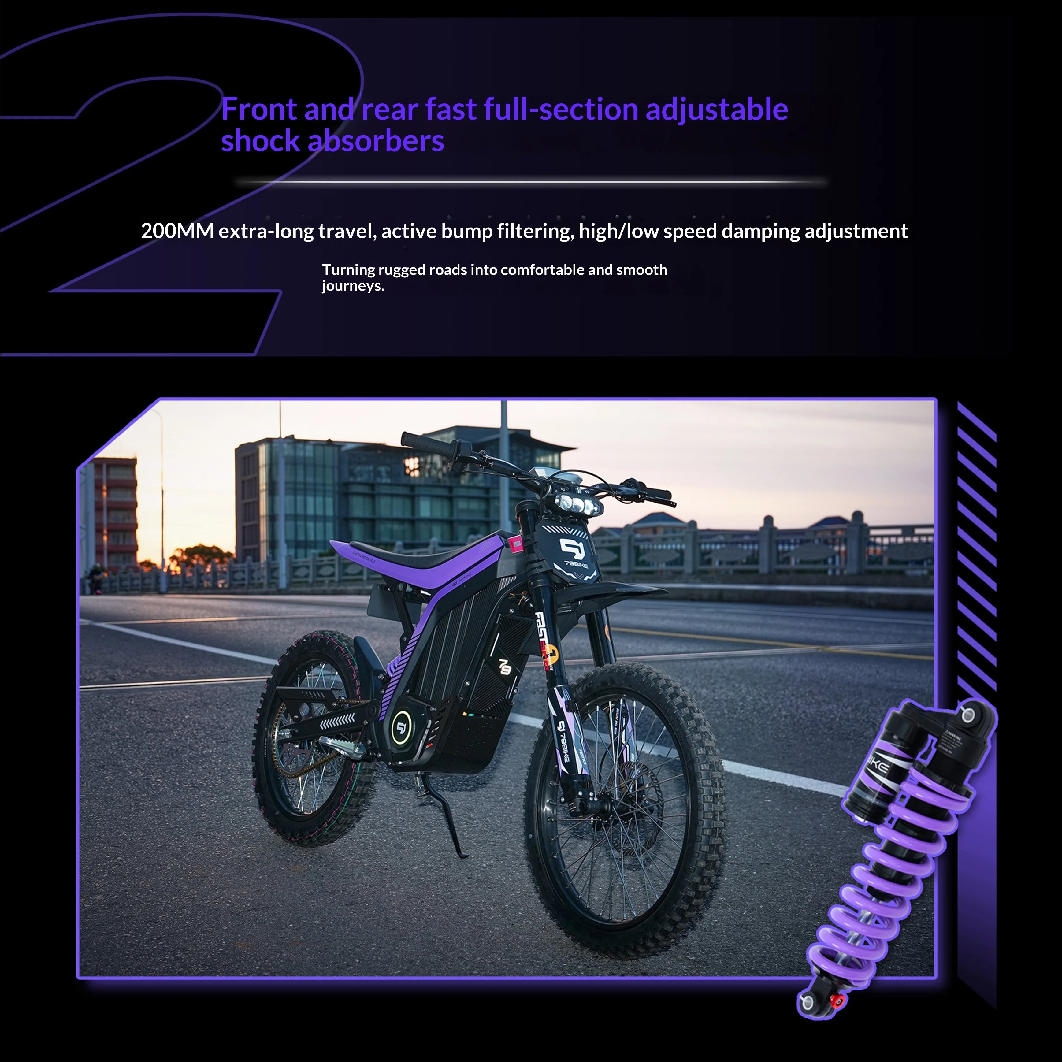 ATV&UTVFor Lynx 10000W 72V 40Ah 120km Electric Mountain Bike with Aluminum Frame Integrated Battery Rear Hub Brushless Motor