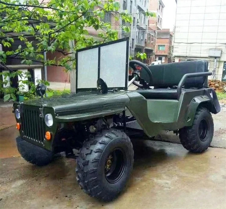 Electric Sightseeing Tour Car Adult Kart Four Wheels Off-Road Motorcycle ATV Farmer Car Racing