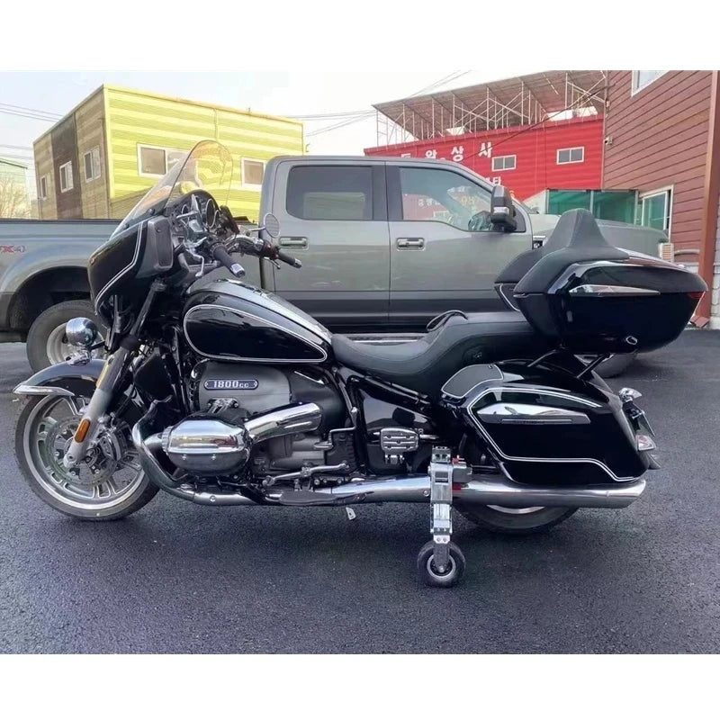 Stable Anti-tip Auxiliary Wheel | Road Glide Motorcycle Parking Stand Landing Gear