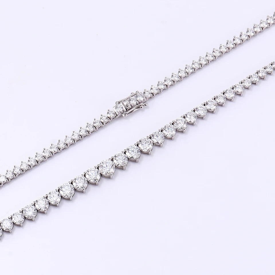 Provence Tennis Necklace for Women 16In white Gold Single Row DEF/VS Lab Diamonds Party wedding Everyday Fine jewelry Custom