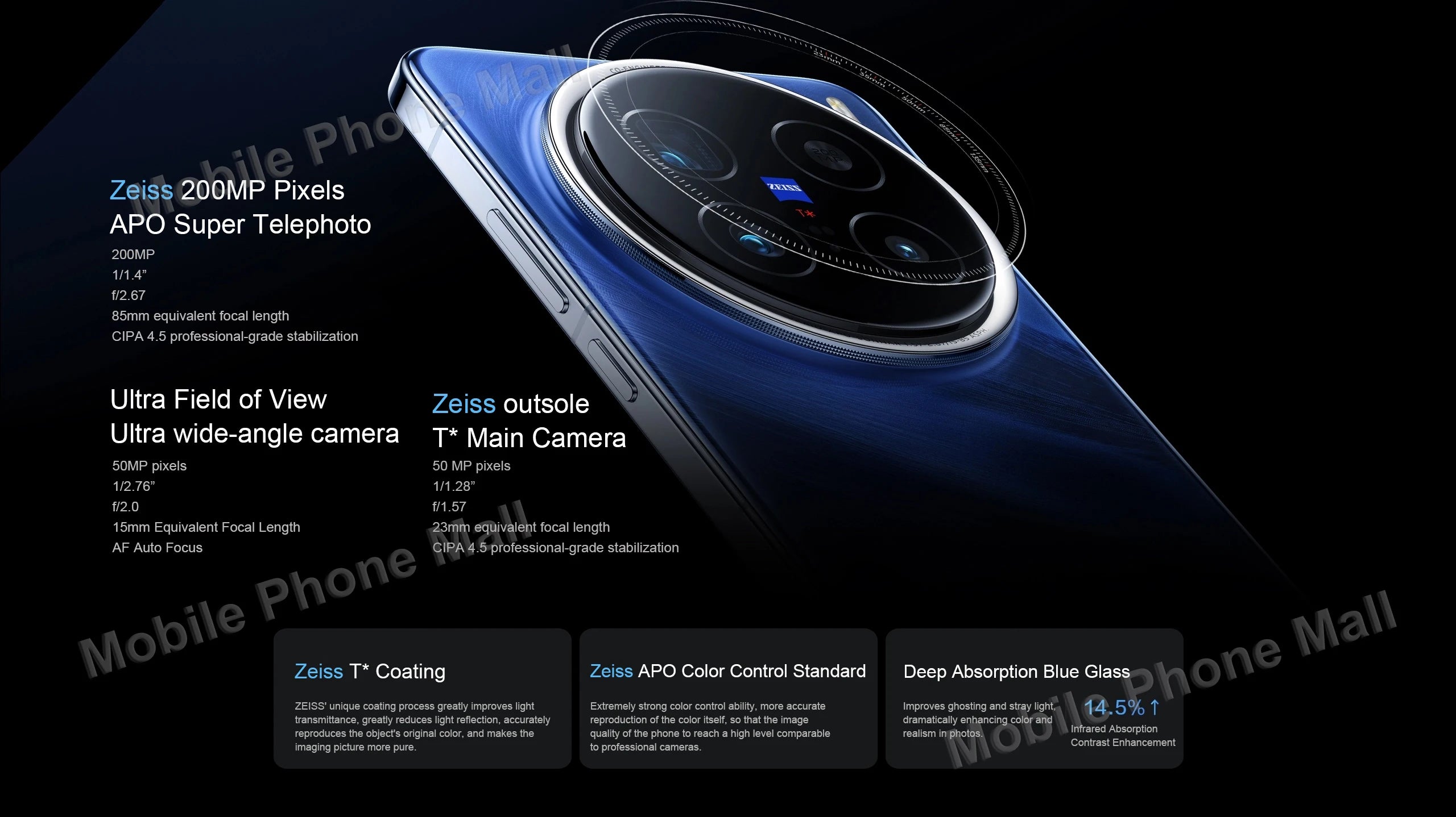 New Original Vivo X200 Pro 5G Mobile Phone 6.78 Inches 120Hz Screen Dimensity 9400 Camera 200MP Battery 6000mAh Smartphone
