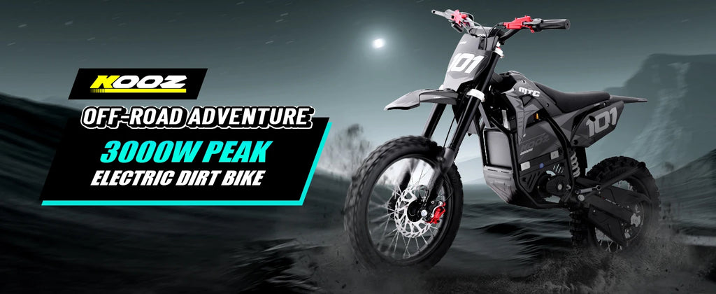 KOOZ HP115E 60V 2000W Electric Motorcycle for Kids and Teens,Electric Dirt Bike Up to 40 MPH & 18 Miles Long-Range.