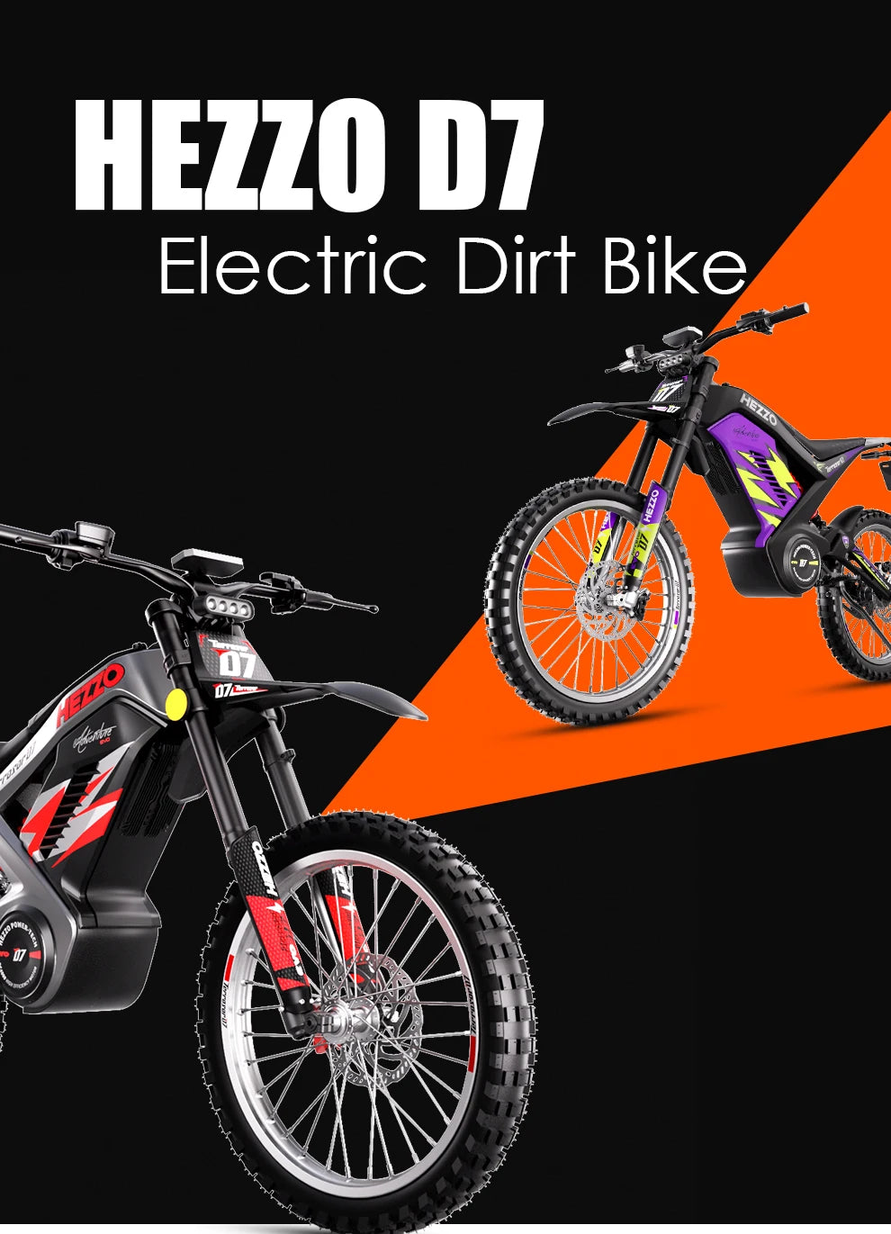 EEC D7 Bike Electric Motorcycle 8000w 389N.m 100KM/h 72V 35AH Electric Enduro Ebike Electric Scooter Motorcycle