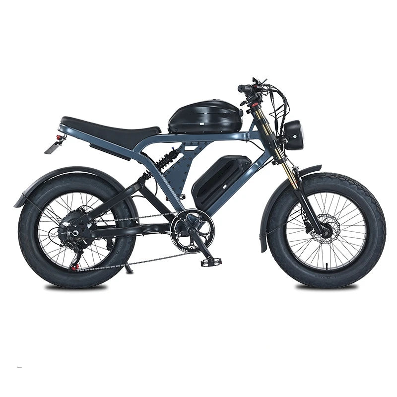SXLL Smart Powerful 52v Lithium Battery Dual Suspension Hydraulic Disc Brake Mountain Ebike Fat Tire Electric Bicycle Bicycle