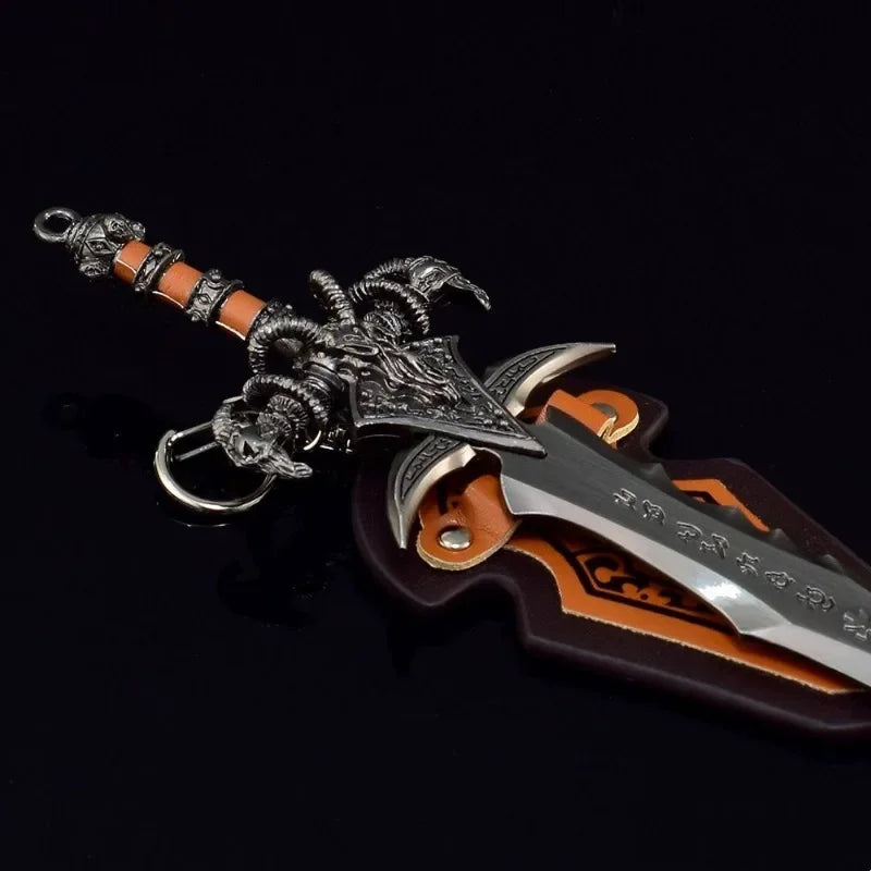8.6/11.6inch Frostmourne Katana Anime World of Warcraft Lich King Sword Metal Ninja Knife Real Size Japanese Katana Sabre Toy