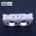 Custom Luxury Multi Finger Ring Hip Hop Rapper 925 Sterling Silver Vvs Iced Out Moissanite Men Diamond Letter Name Ring
