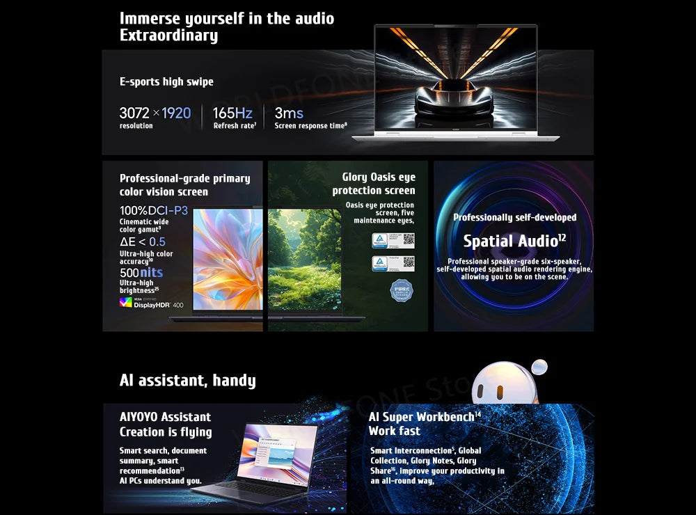 HONOR MagicBook Pro 16 HUNTER Gaming E-Sports Laptop Ultra5/Ultra7 24G/32GB 1TB RTX4060 165Hz 3K Screen Notebook IPS 16" PC