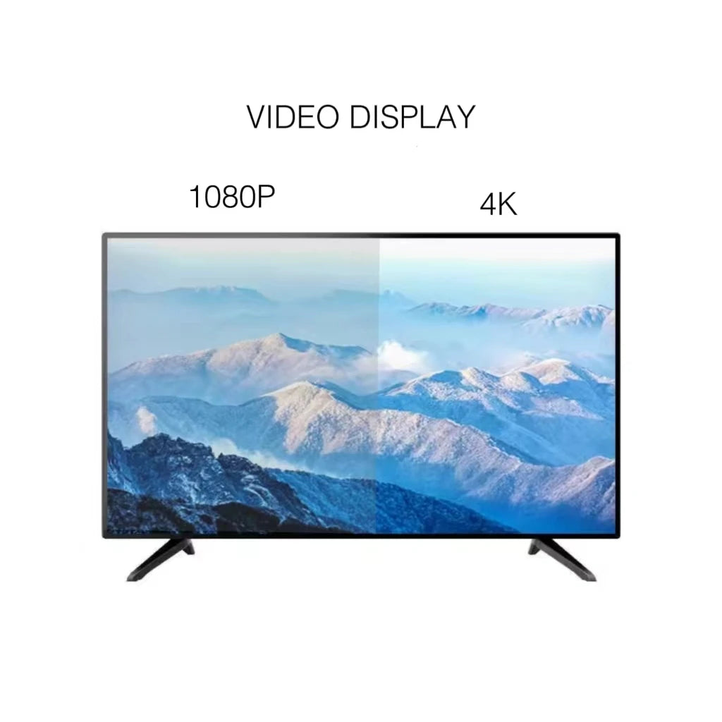High-Definition 4K LED Smart TV Multi-Functional For Home Theaters Hotels Android System LAN Interface 32-80 Inch Screen Sizes