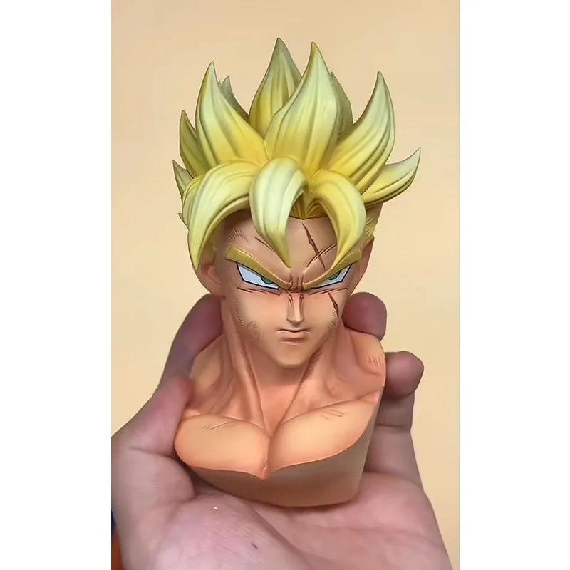 54cm Dragon Ball Figure Son Goku Future Can Emit Light Anime Collectible Model Resin Desktop Decorations Holiday Gifts Kids Toys