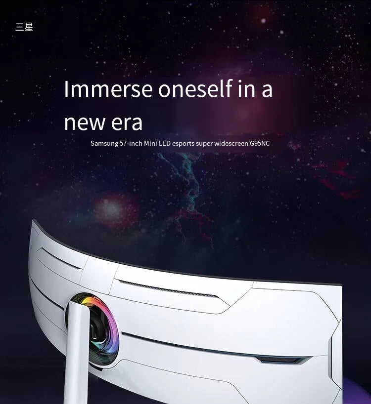 The world's first dual-UHD gaming monitor Ody-ssey S57CG954NC sam-sung 57inch dual 4K 240Hz with Curved Screen Monitor
