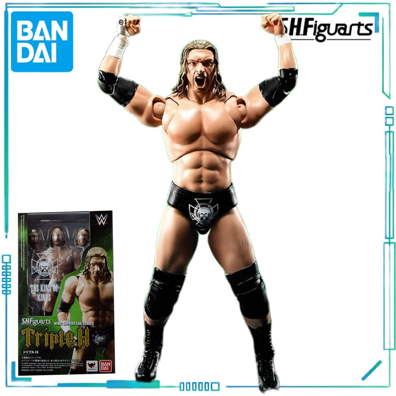 BANDAI Genuine S. H. Figuarts Series Reality Artist Series WWE Kane，Paul Levisk，Steve Austin，Dwayne Johnson Movable Model