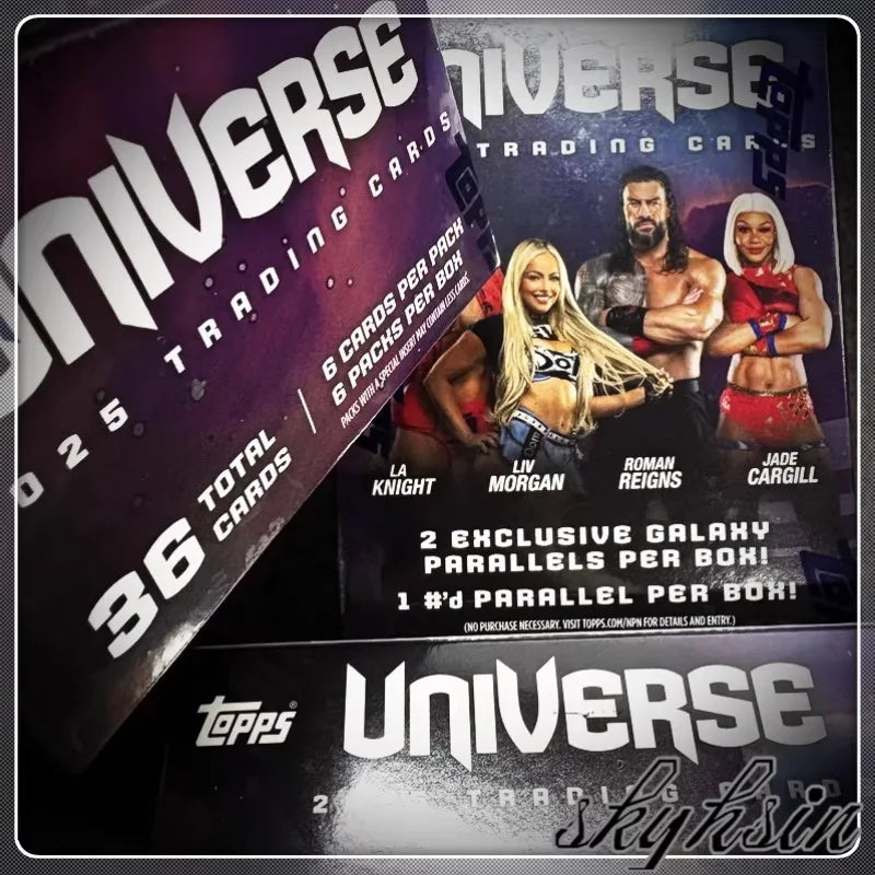 2025 Genuine Topps WWE Universe Hobby Universe Series Wrestling Collectible Trading Cards High Value Gift Box
