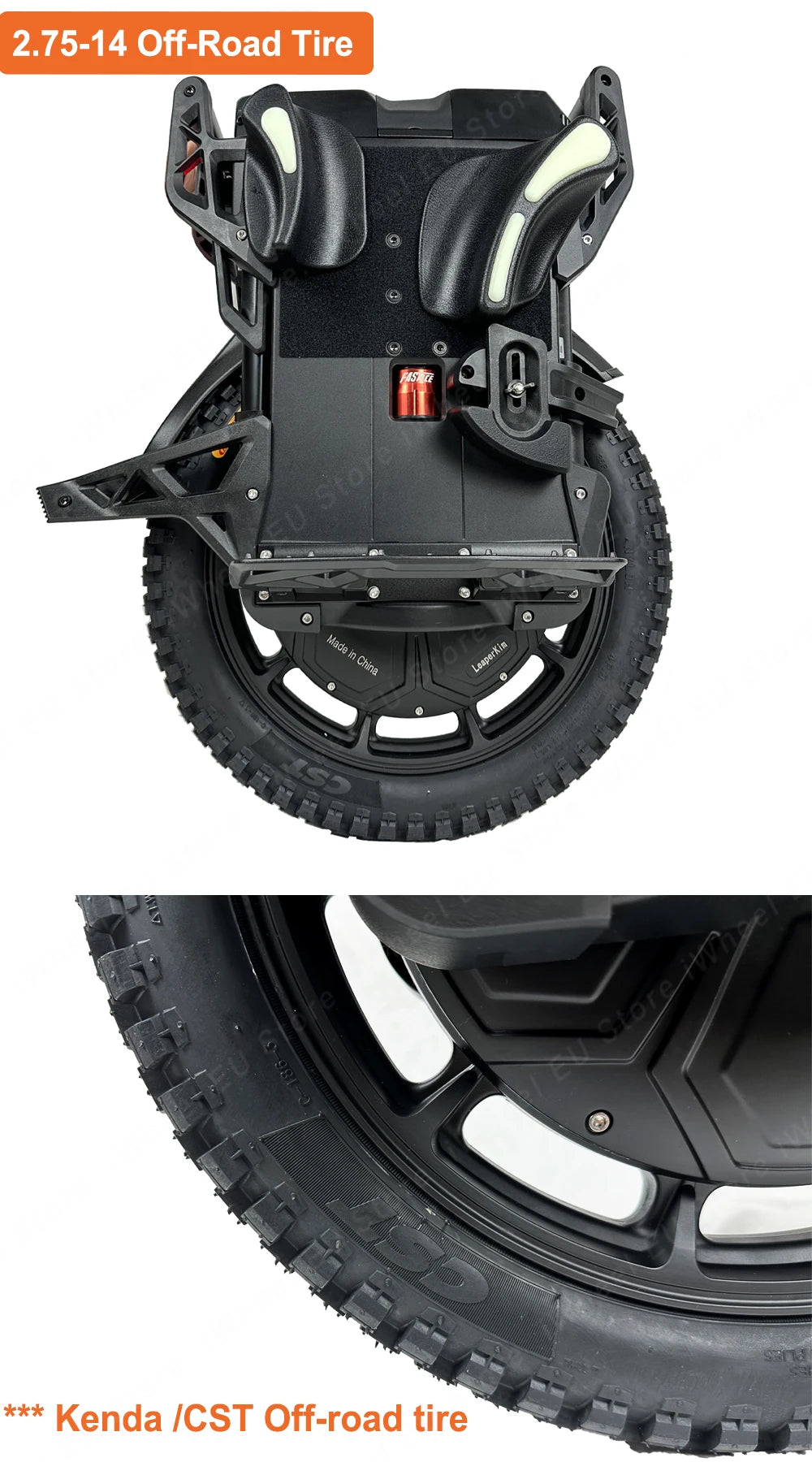 Newest LeaperKim Veteran Lynx 50S 151.2V 2700Wh 50S Battery 3200W Motor 2.75-14 Tire High Torque Lynx Electric Unicycle