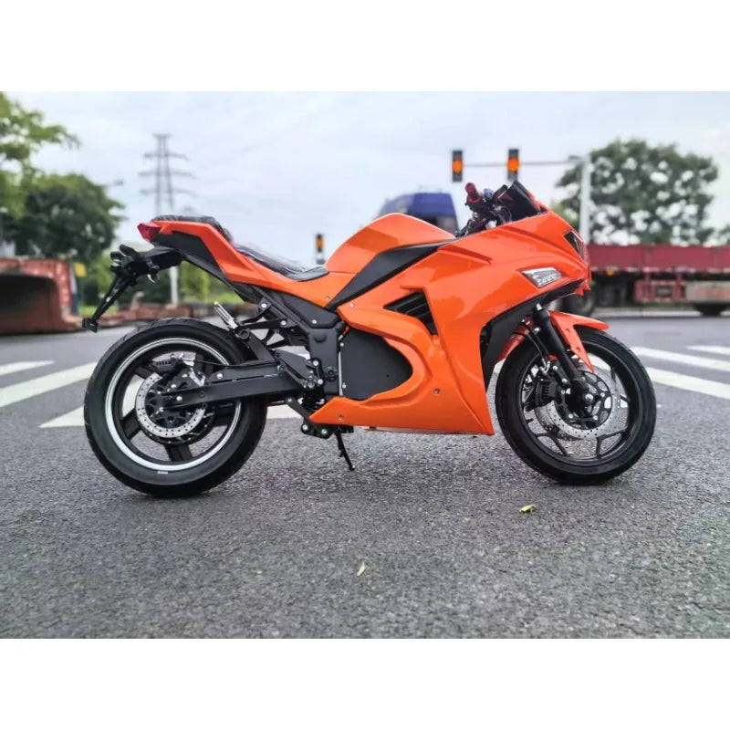 2026 Apollo new modelV6 High-Performance Electric Racing Motorcycle 10kW Hub Wheel Motor 72v 120ah Lithium Battery New 200km Ran