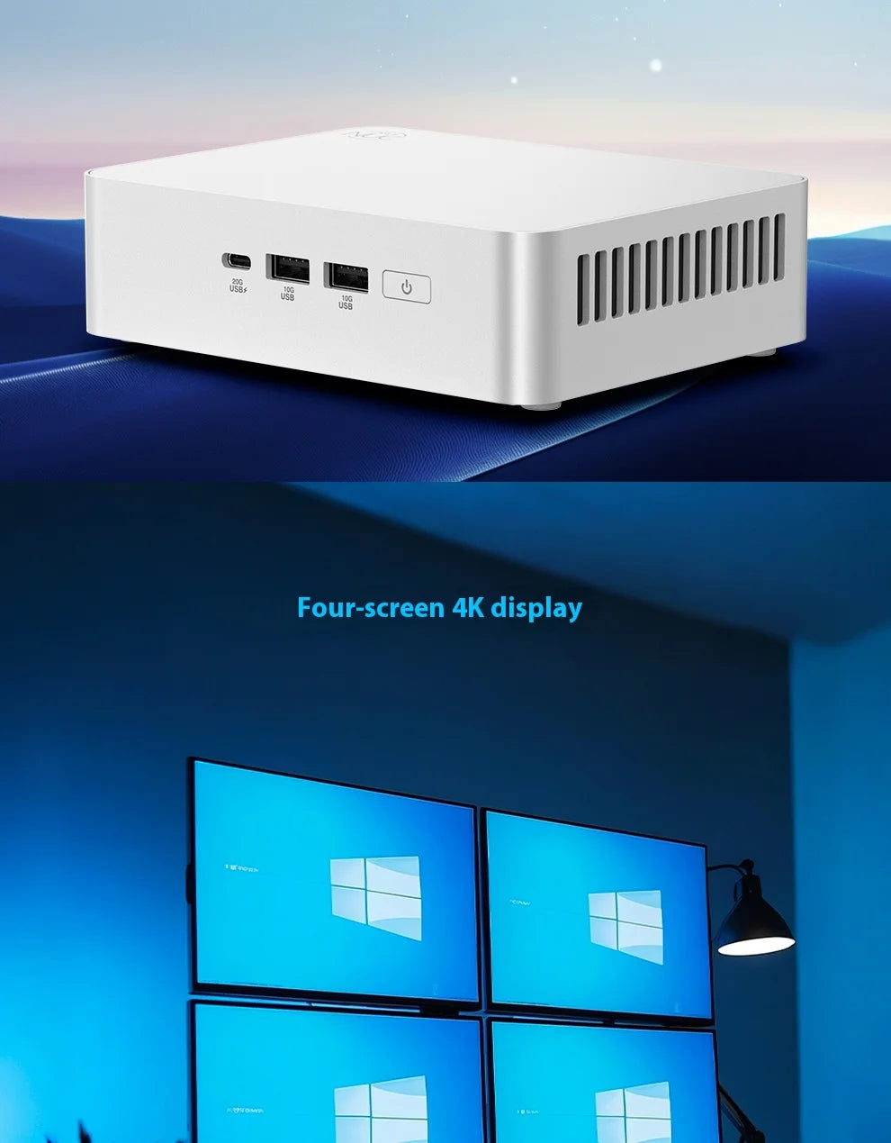 YUXINPC ASUS NUC15CRSU9 15th generation PRO+Core Ultra 9 285H home, office, and commercial mini NUC computer