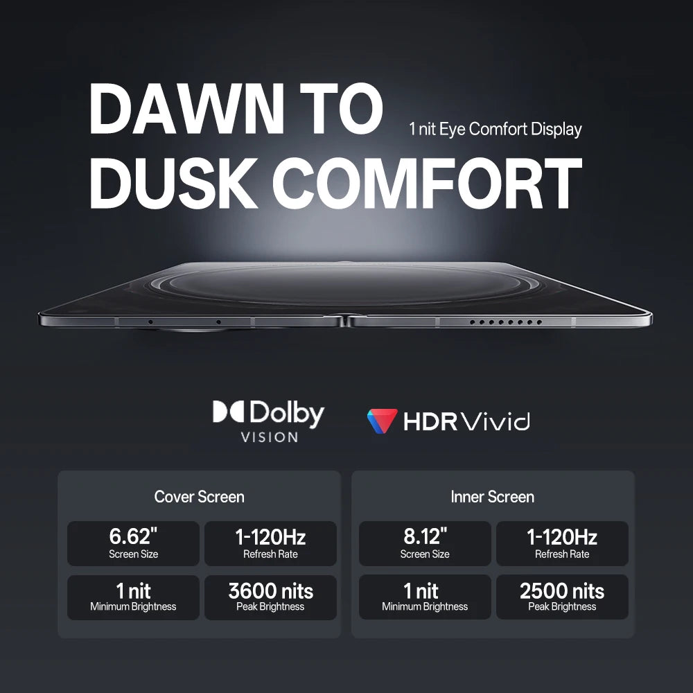 OPPO Find N6 5G Foldable Smartphone 8.12" 120Hz OLED Screen Snapdragon 8 Elite Gen 5 200MP Hasselblad Camera 80W SUPERVOOC NFC