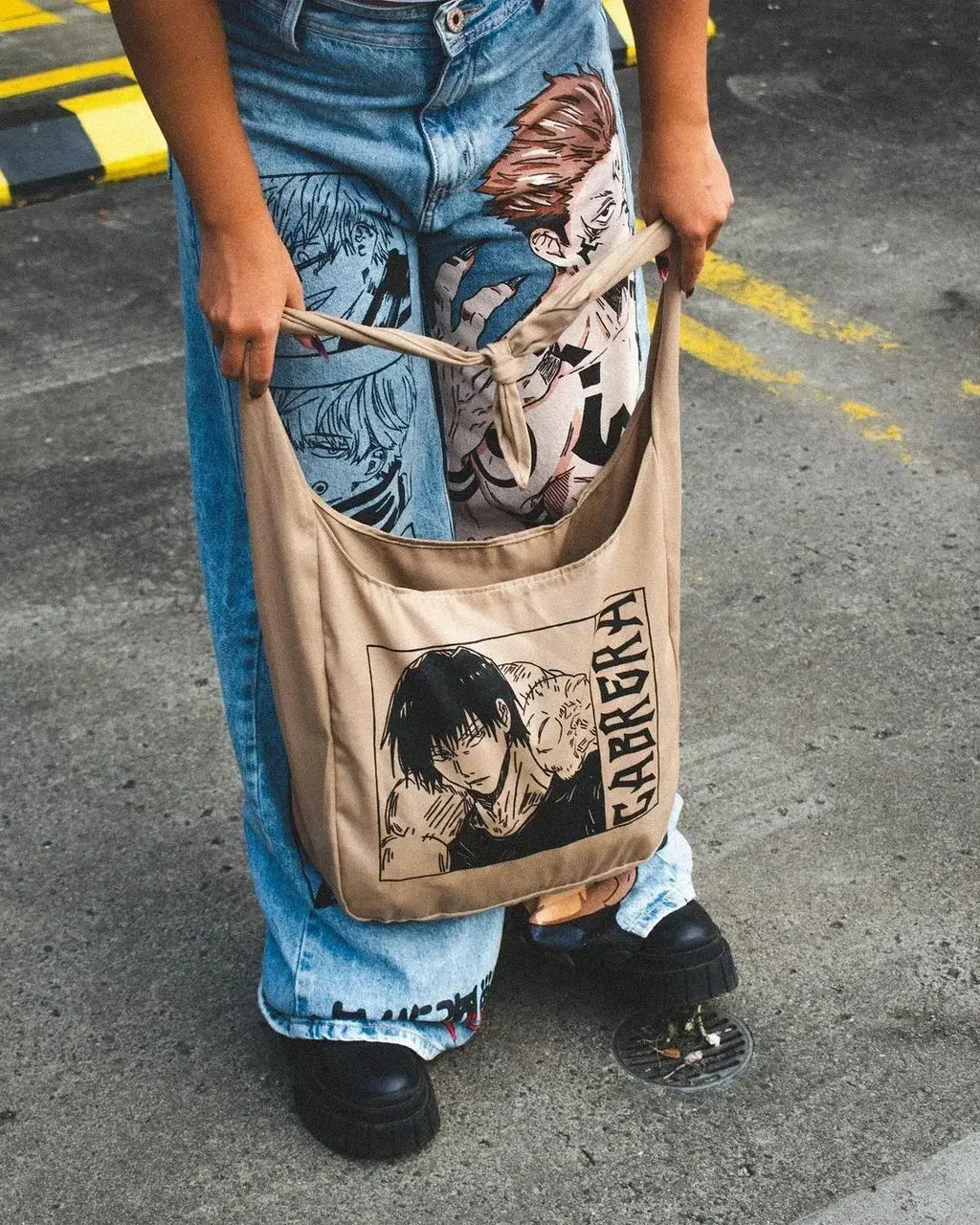 Harajuku high street y2k baggy jeans vintage wide leg denim pants popular anime jeans streetwear couples trouser men clothing